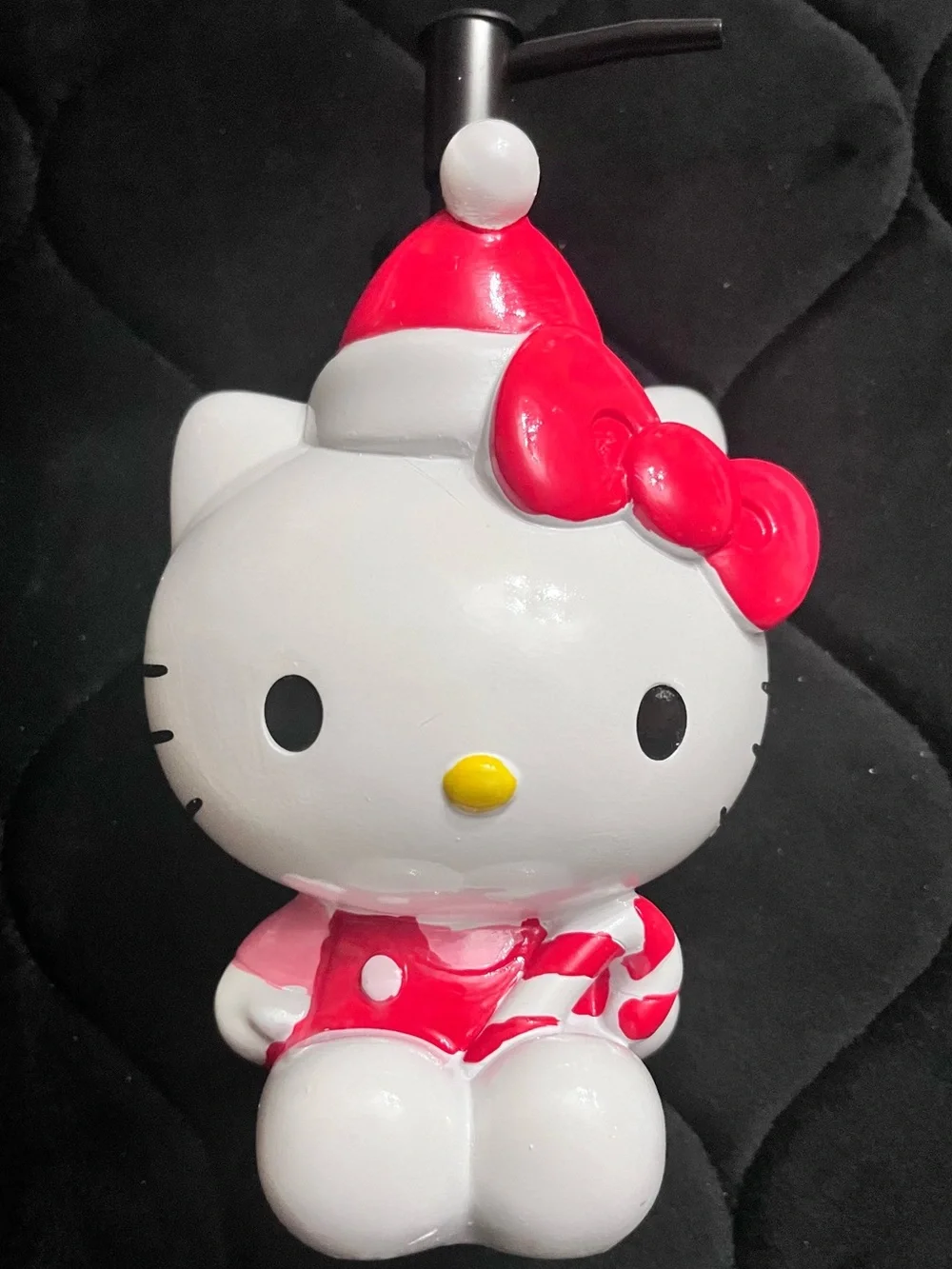 HELLO KITTY Candy Cane Holiday Soap Dispenser